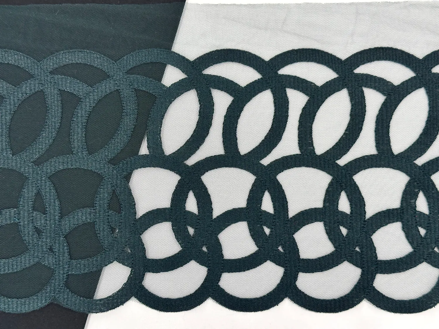 Lace Embroidery on mesh