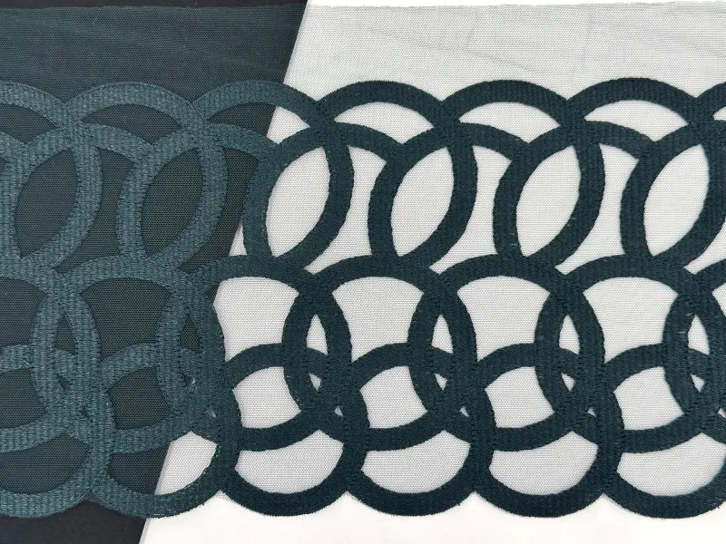 Lace Embroidery on mesh