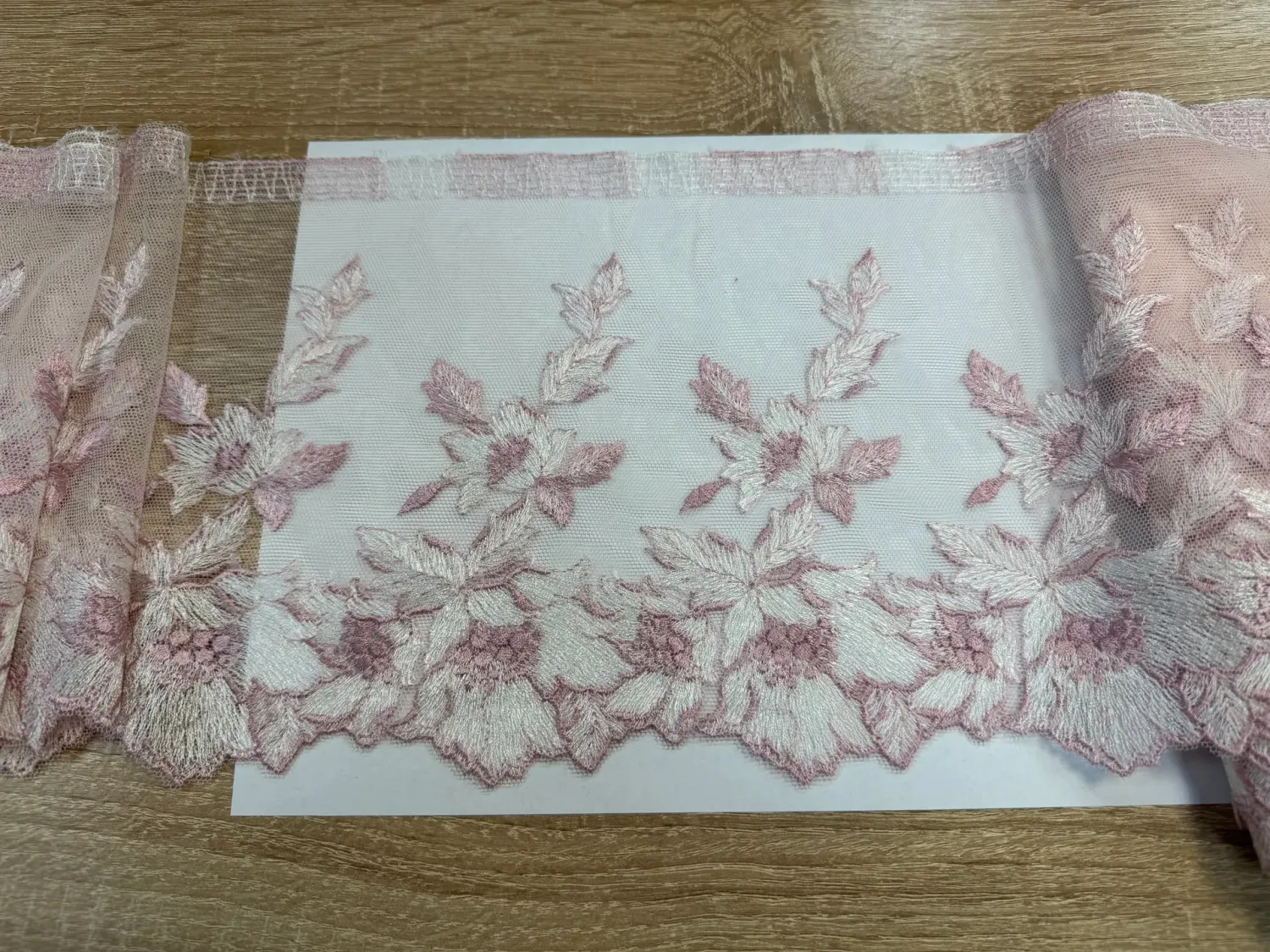 Lace Embroidery on mesh