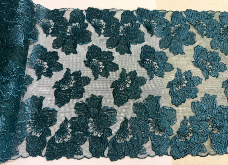 Lace Embroidery on mesh