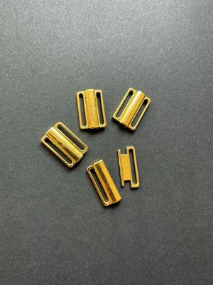 Gold metal lingerie clasps, 20mm