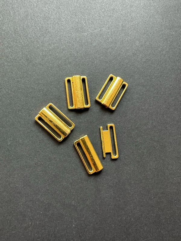 Gold Metal Lingerie Clasps 20mm
