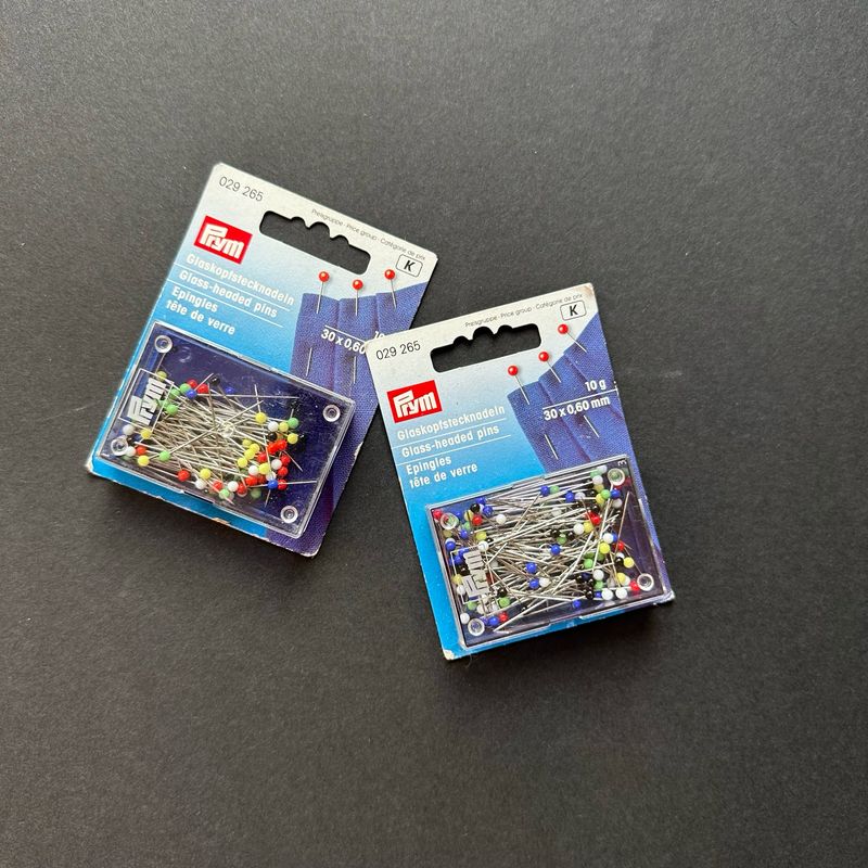 Glass Head Sewing Pins Prym 0.60 x 30 mm