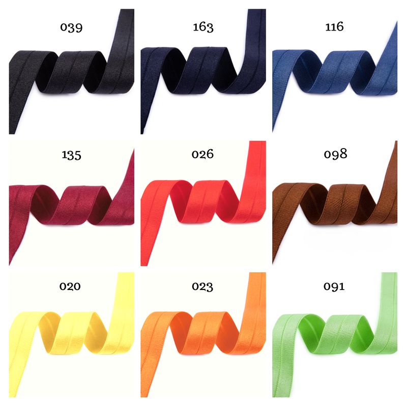 14mm Elastic Satin FOE – Colour Set 1 (9 Shades)