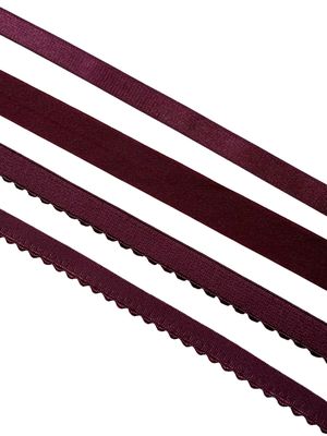 Élastiques lingerie couleur vin