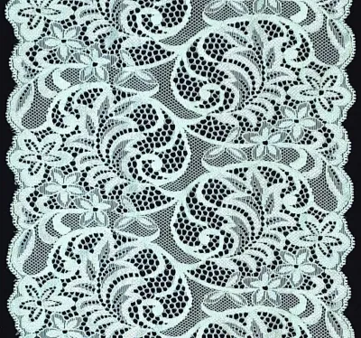 Dentelle élastique menthe pour coudre soutiens-gorge et lingerie
