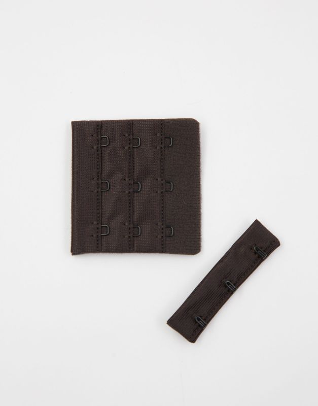 ARTA-F Hook &amp; Eye Clasp Chocolate (111), 3 hooks 57*55 mm