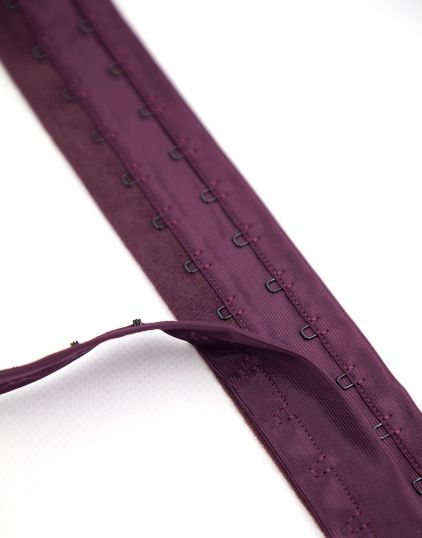 ARTA-F Hook &amp; Eye Clasp on Tape Plum Wine (076)