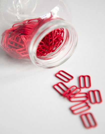 Metal Slider ARTA-F Red (100) 15 mm