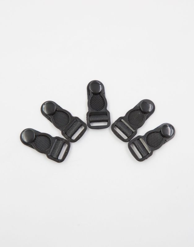 Plastic Suspender Clip ARTA-F Black 10 mm