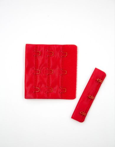 ARTA-F Hook &amp; Eye Clasp Red (100), 3 hooks 57*55 mm