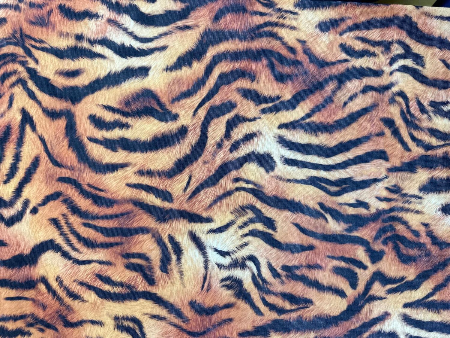 Printed elastic mesh IS-5909 tiger
