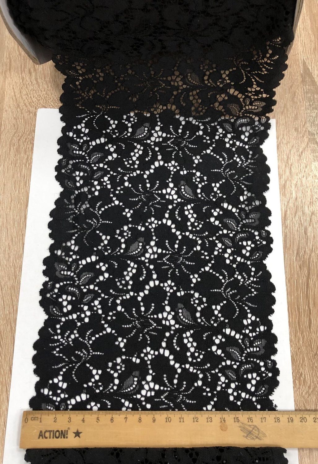 Elastic lace Sun-384 black