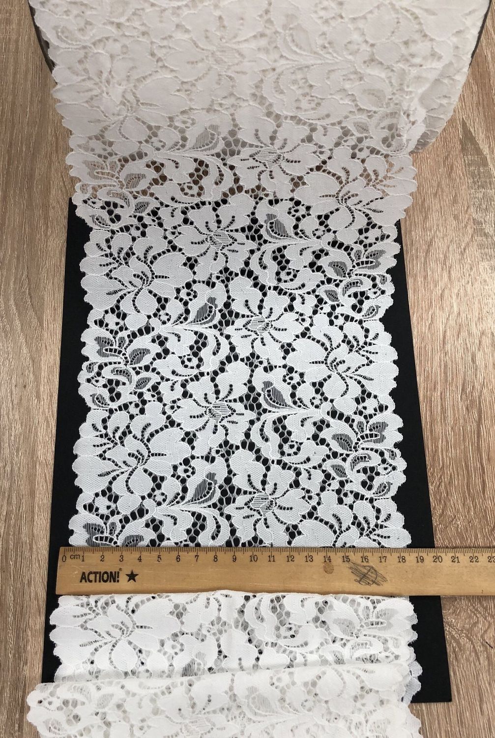 Elastic lace Sun-384 ecru
