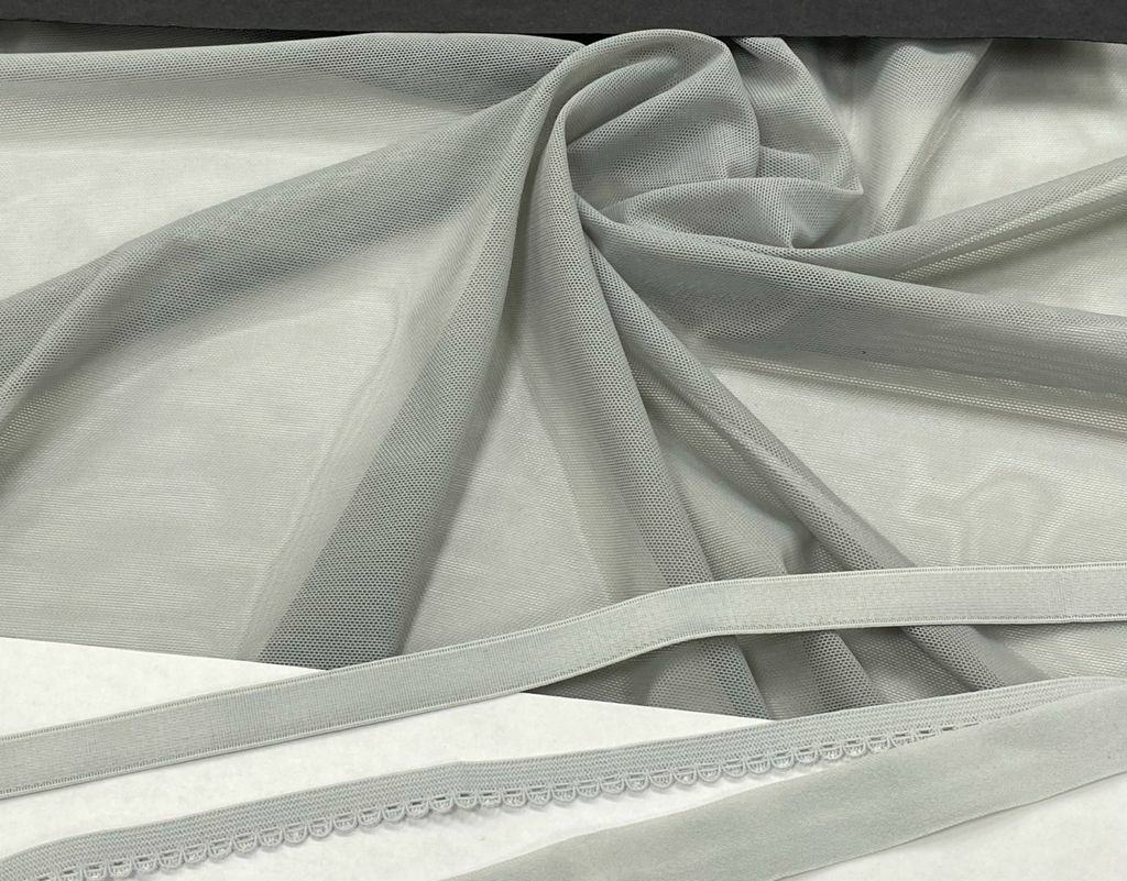 Elastic mesh grey (flint grey ) 1meter