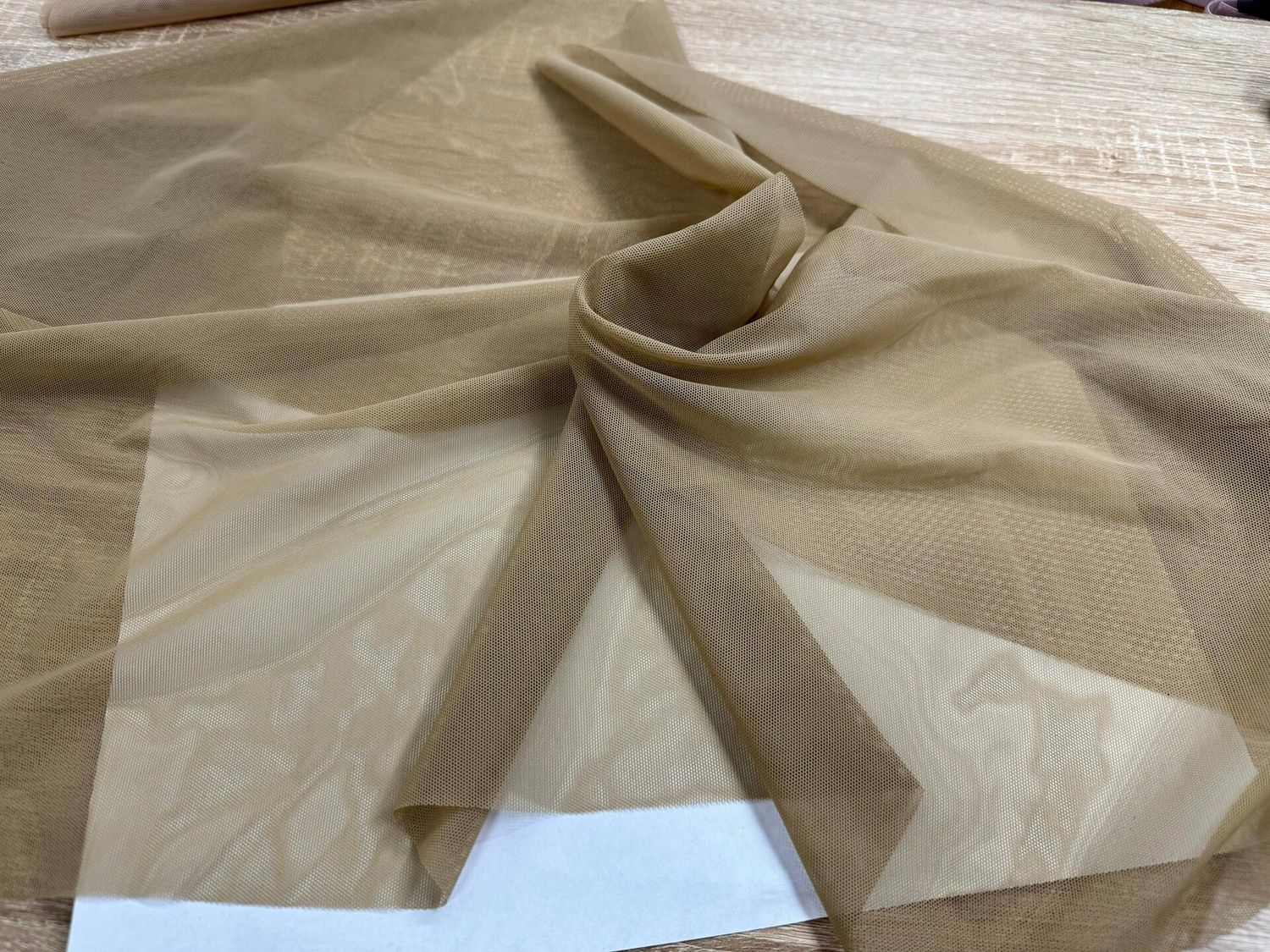 Elastic mesh nude ( tanned skin) 1meter