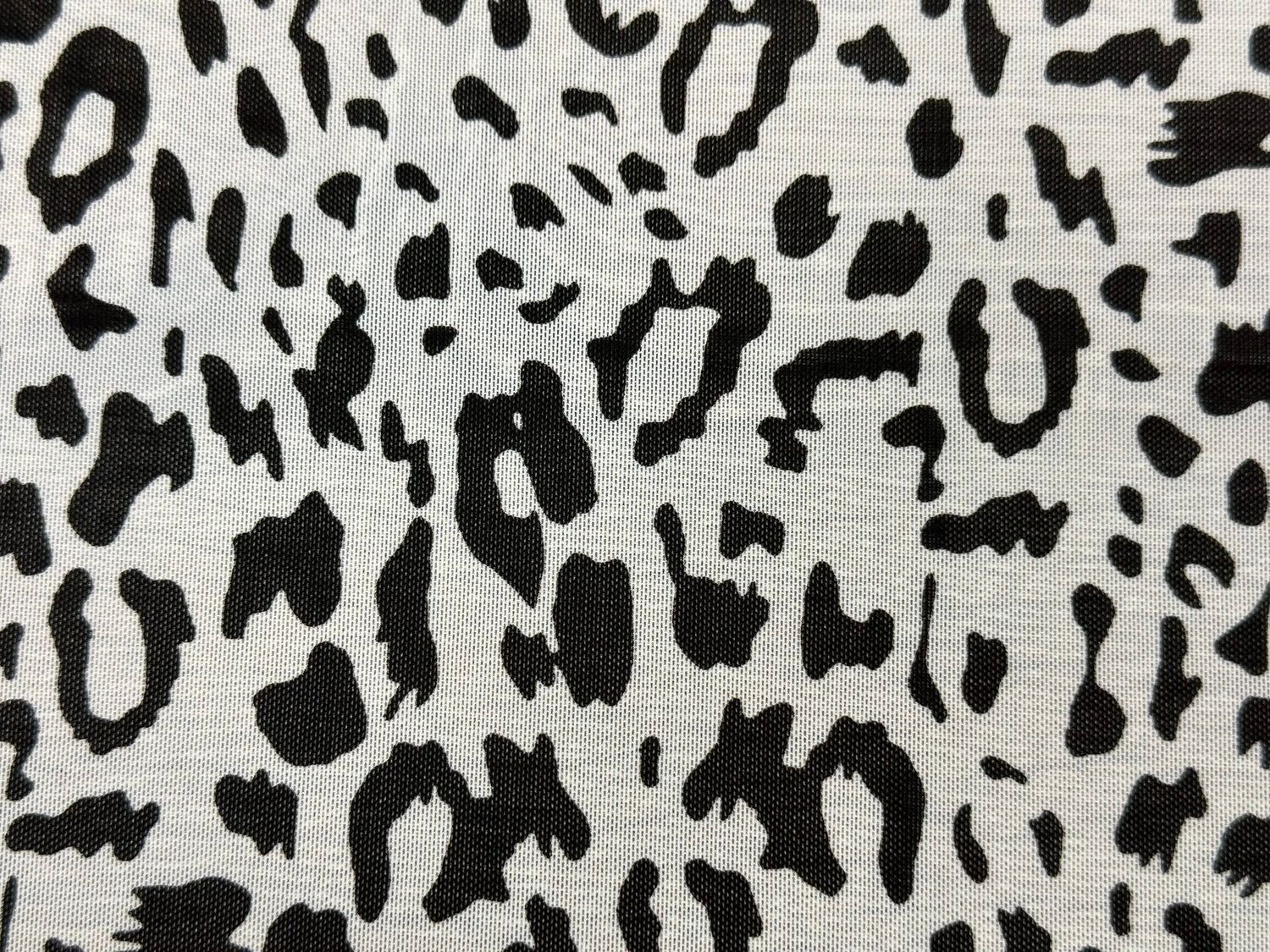 Printed elastic mesh irbis white 1 meter