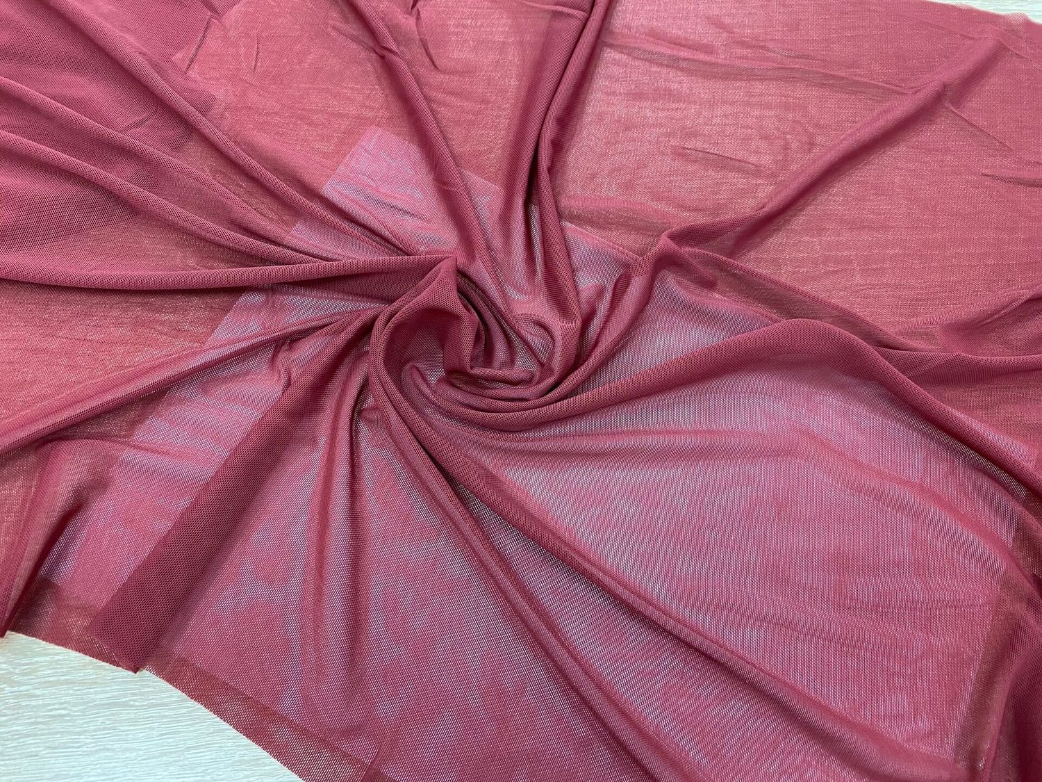 Elastic mesh XU-W01022 bordeaux