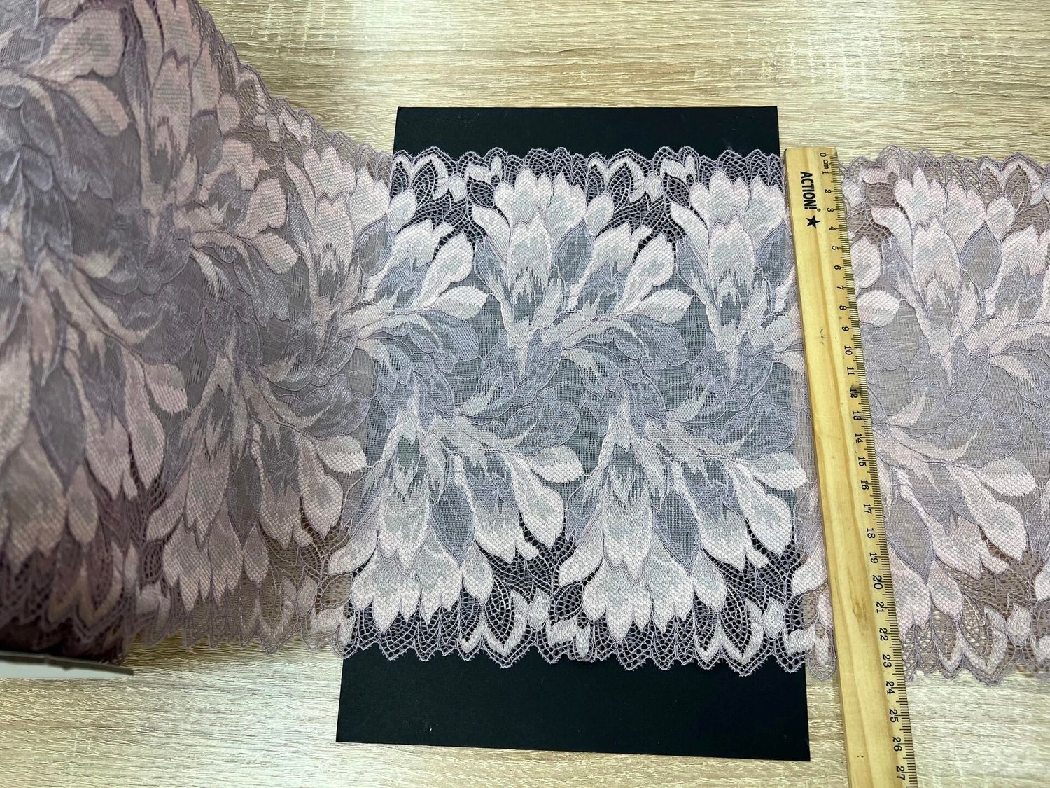Elastic lace E4313-1 navy fog/light.dusty pink