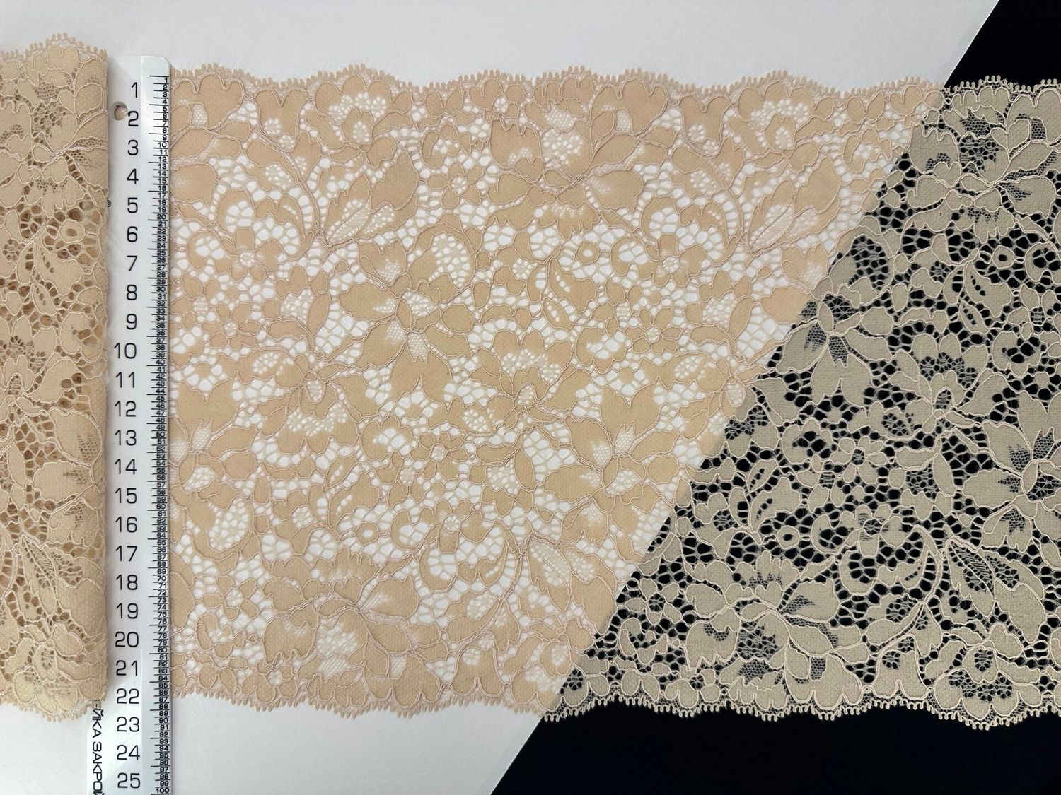 Elastic lace IM-499 peony