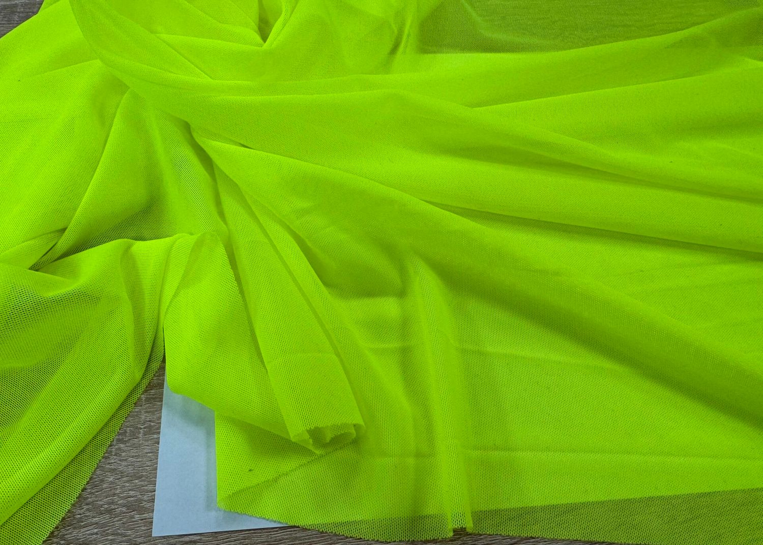 Elastic mesh lemon-lime neon 1meter