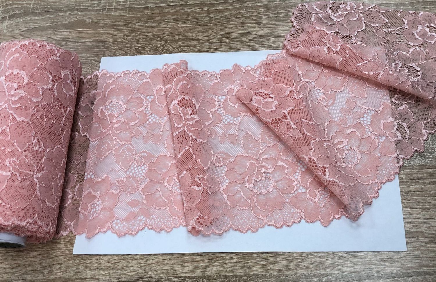 Elastic lace 5035 coral almond