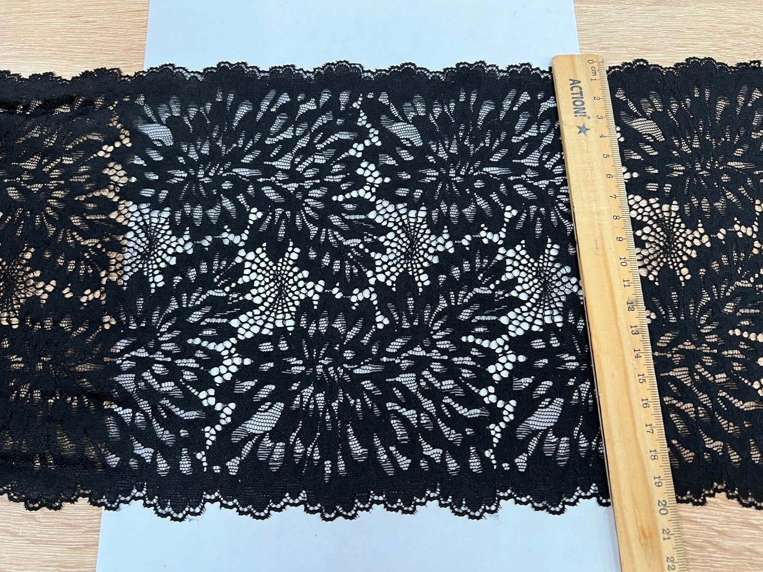 Elastic lace FD-302/D2 black new