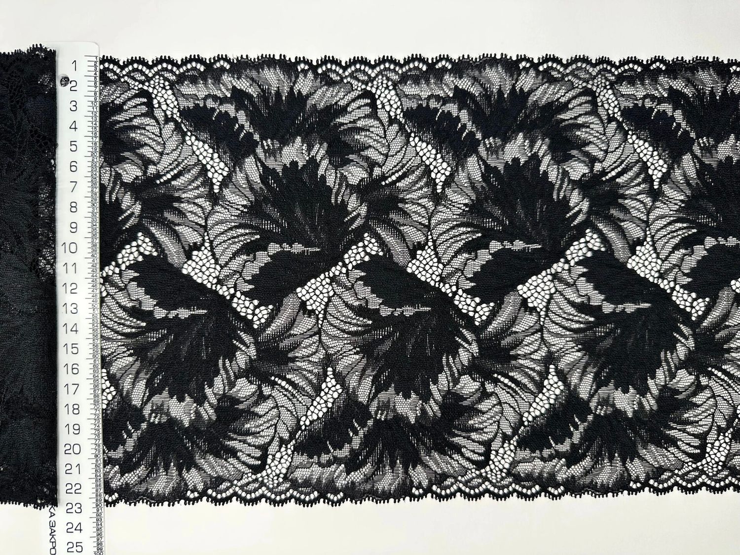Elastic lace IM-497 black