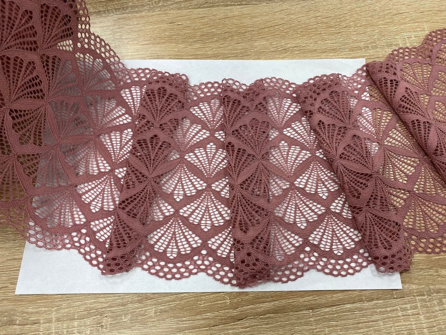 Elastic lace JET-118 dusty rose