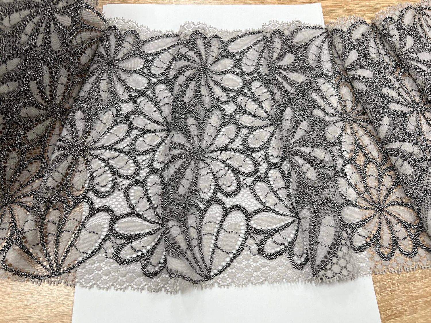 Elastic lace LV-7559 light.grey/grey
