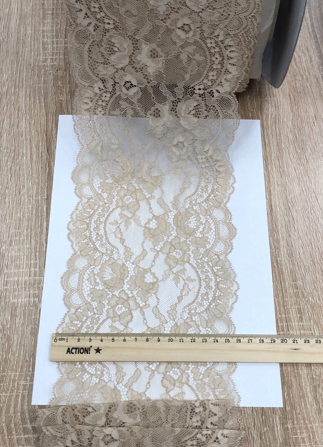Elastic lace IC-982 beige