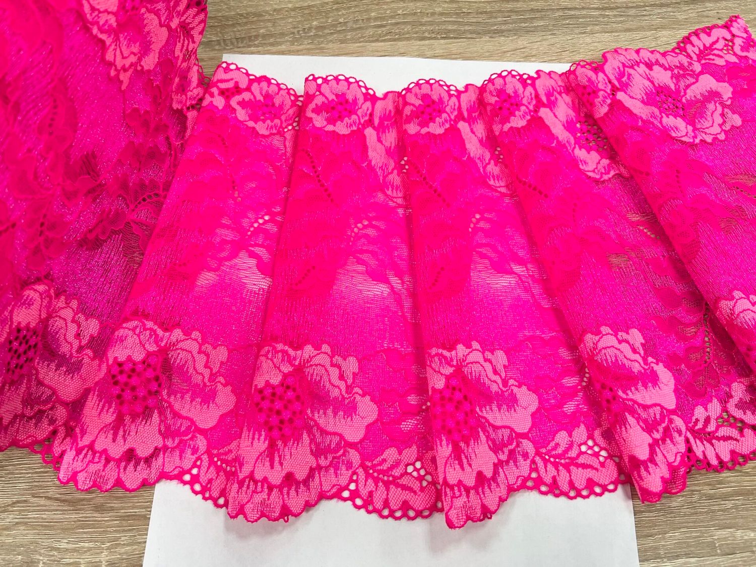 Elastic lace JN-1103 pink neon