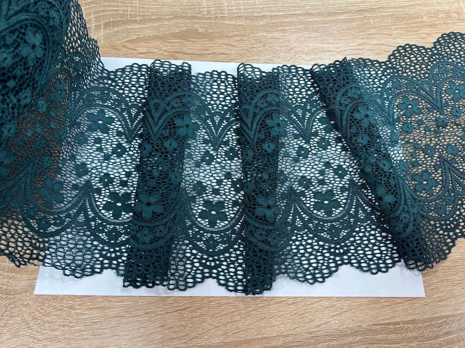 Elastic lace MO-D011 dark green new