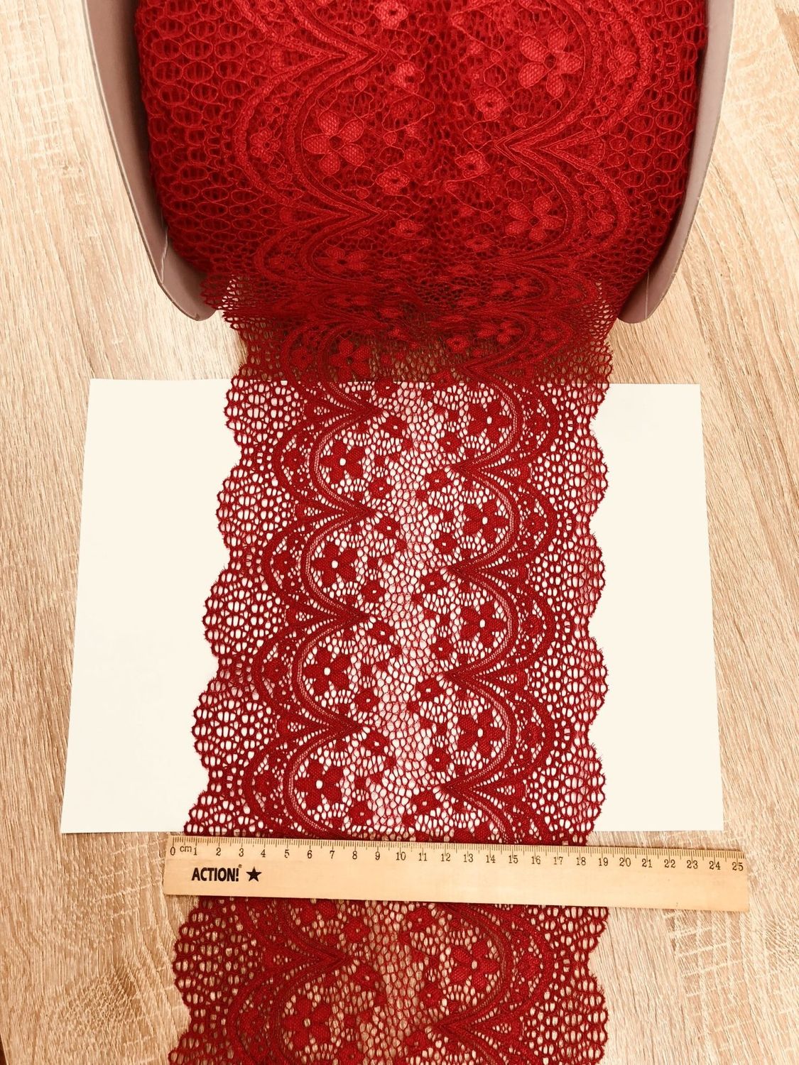 Elastic lace MO-D011 red
