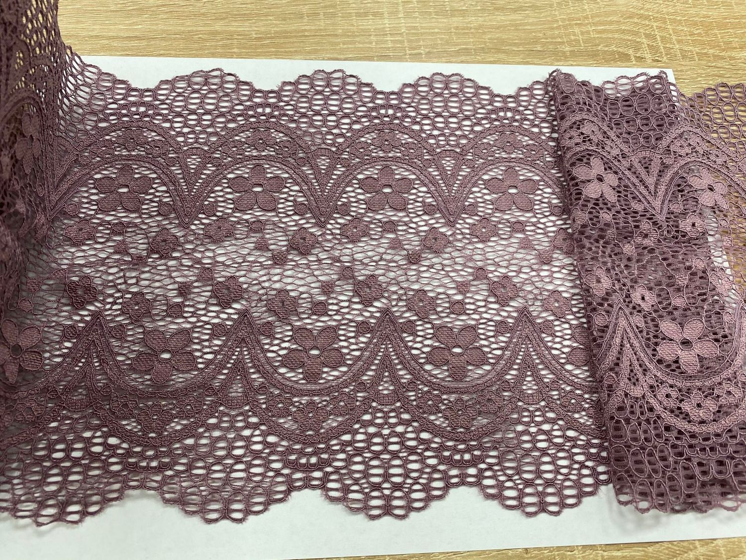 Elastic lace MO-D011 lilac