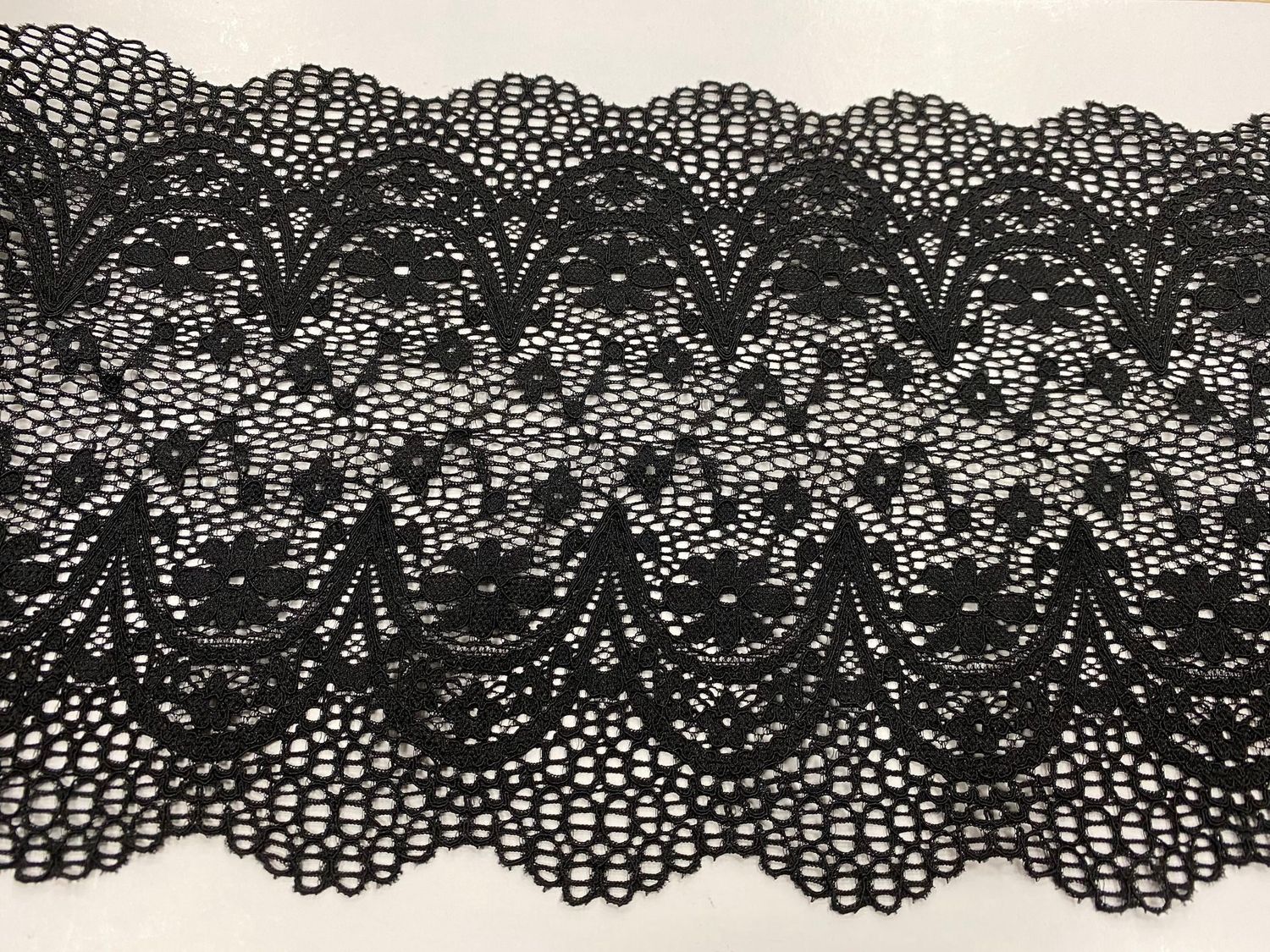 Elastic lace MO-D011/18 black