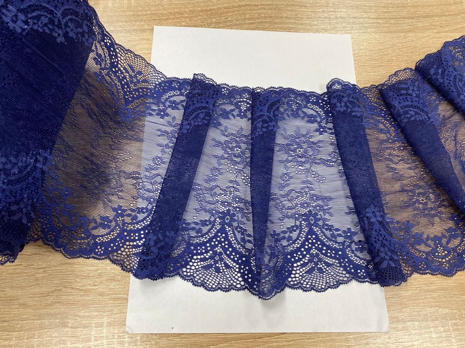Elastic lace blue 19cm