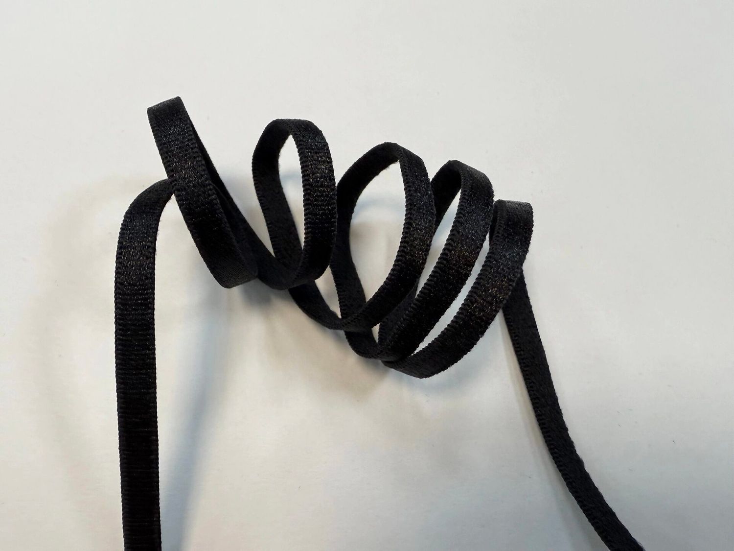 Lingerie bra strap elastic 5mm black (50m)