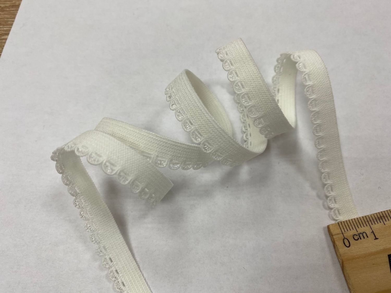 Decorative lingerie elastic champagne 9mm (50m)