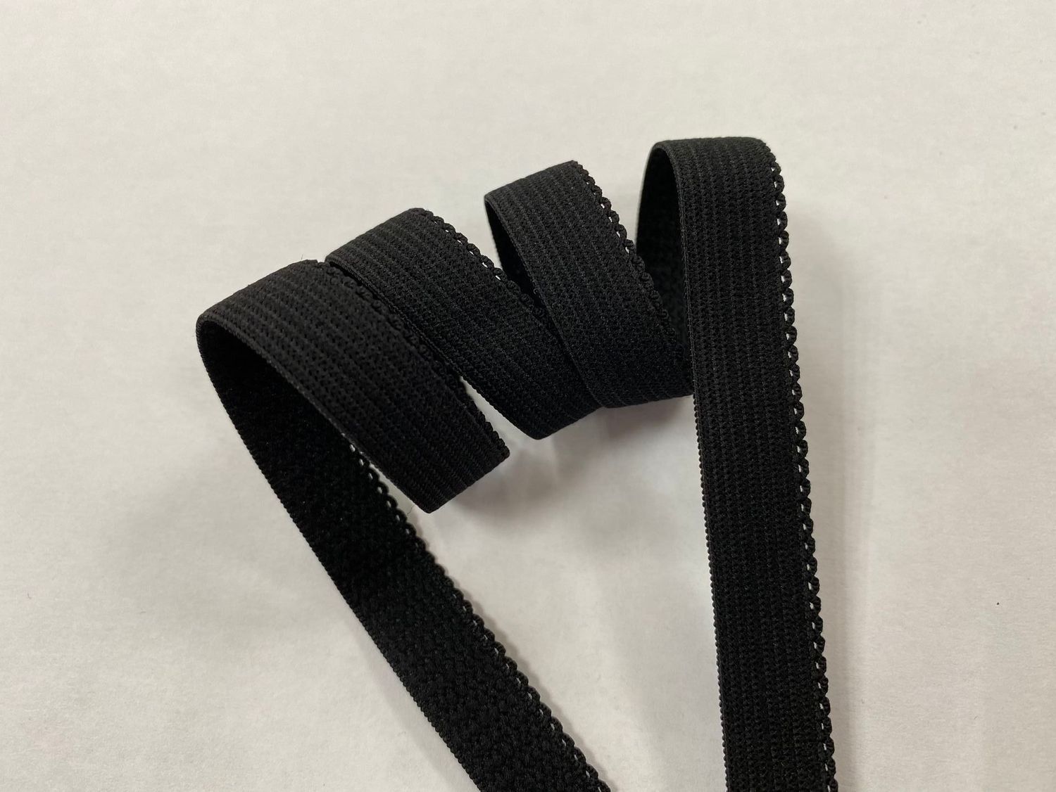 Decorative lingerie elastic 12mm black (50m)