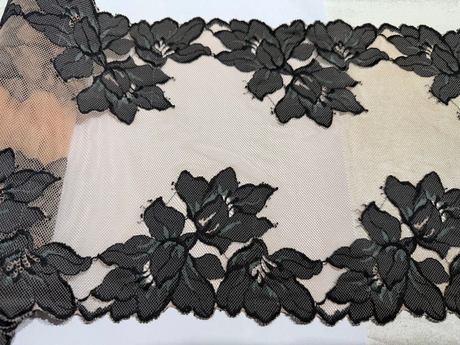 Elastic lace IM-480 nude/black