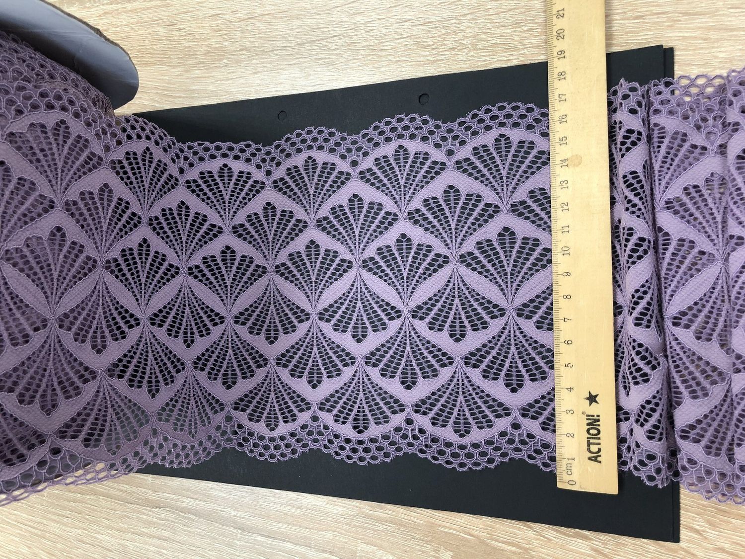 Elastic lace JET-118 lilac