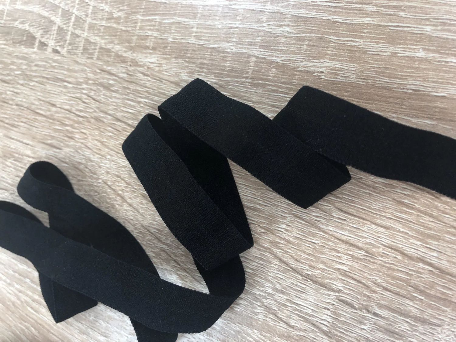 Elastic tape 15 W 1663 black (50m)