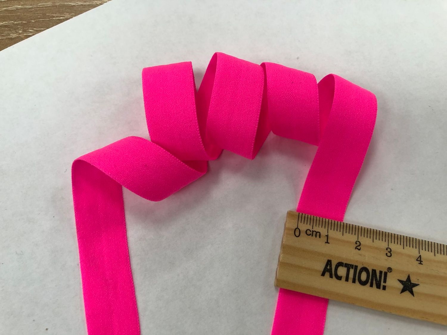 Elastic tape 15 Z 5010 pink neon (50m)