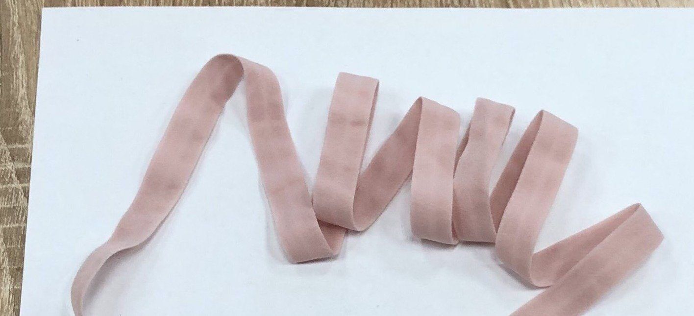 Elastic tape 15mm dusty pink (50m)