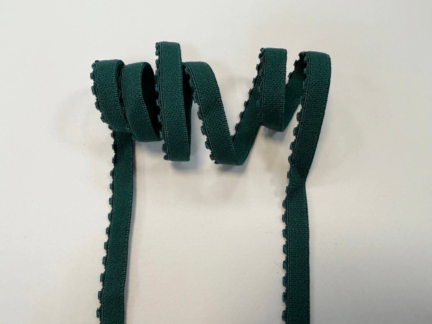 Decorative lingerie elastic dark green 8mm (50m)