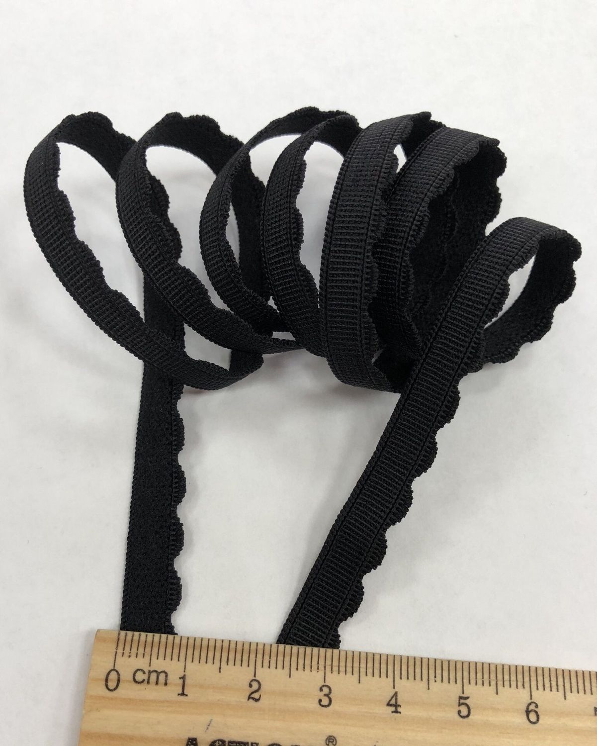 Decorative lingerie elastic black 8mm (50m)