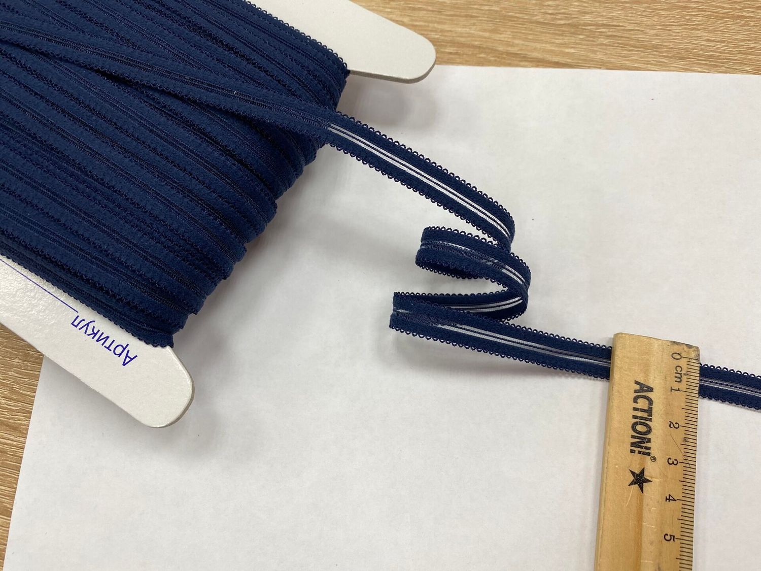 Decorative lingerie elastic 10 D 5099 dark.blue (50m)