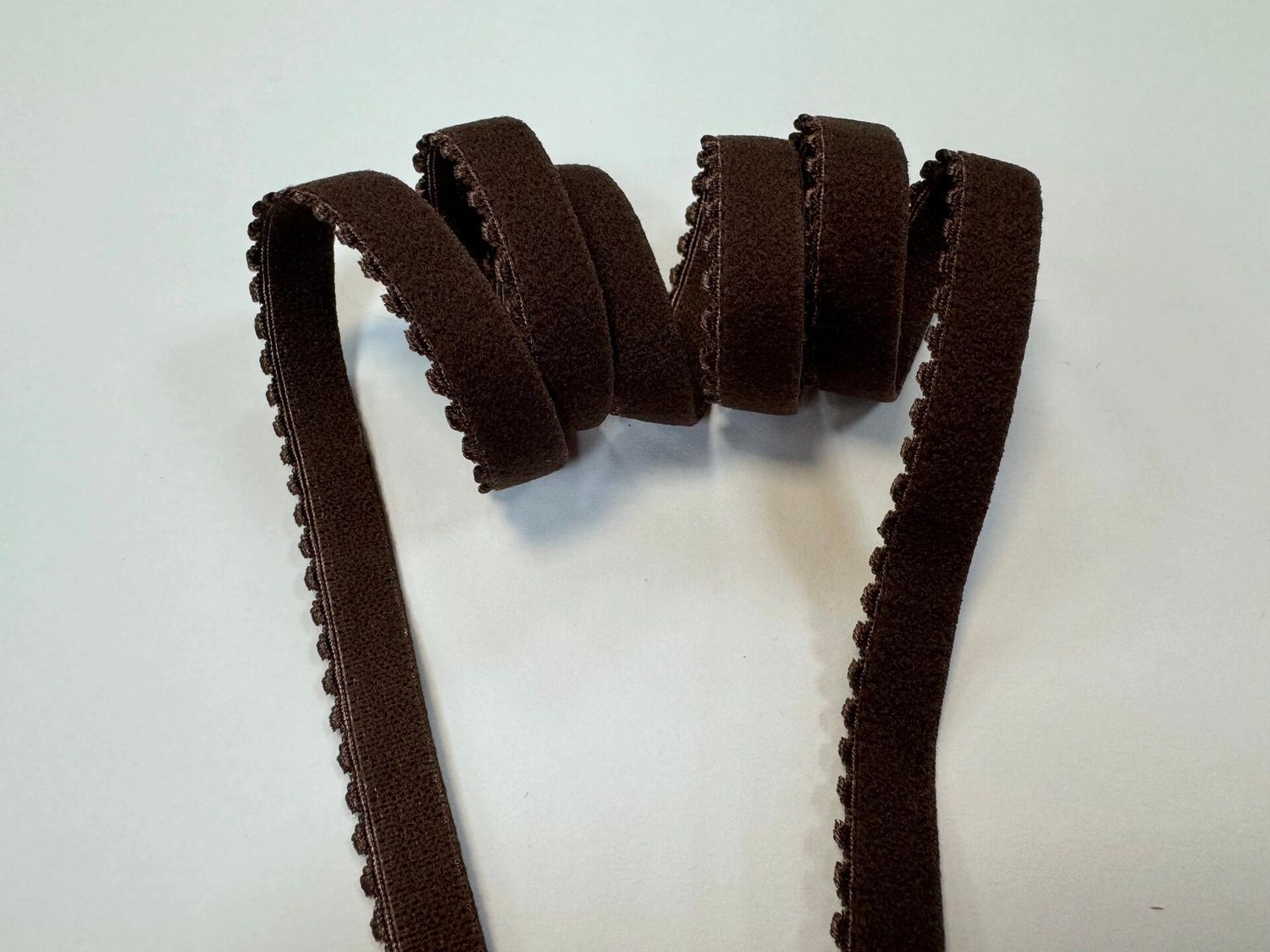 Decorative lingerie elastic chocolate 10mm (50m)