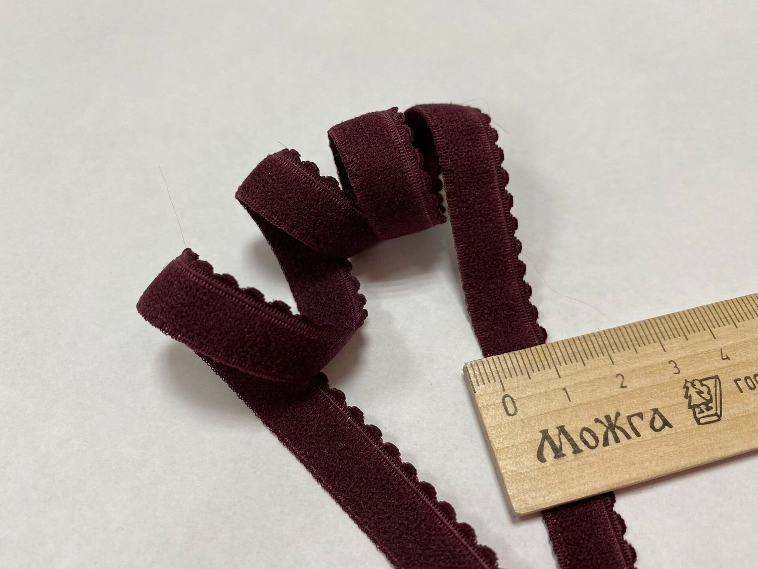 Decorative lingerie elastic 11mm burgundy (50)